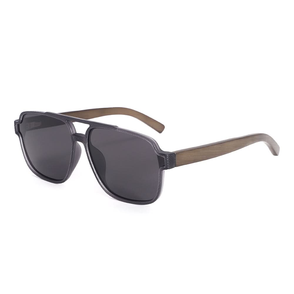 Dollger Black Oversized Aviator Sunglasses