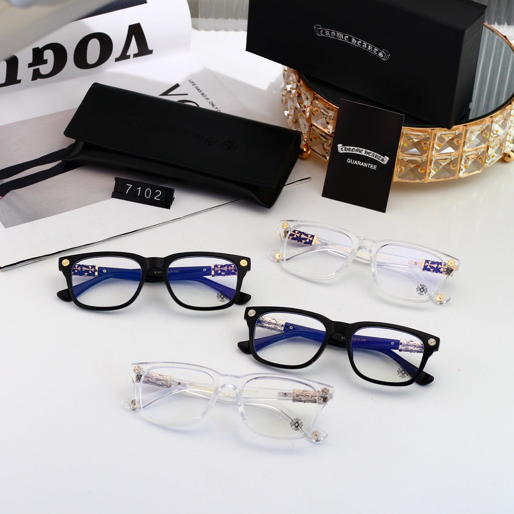 Fashion 4 Color Plain Glasses 7102