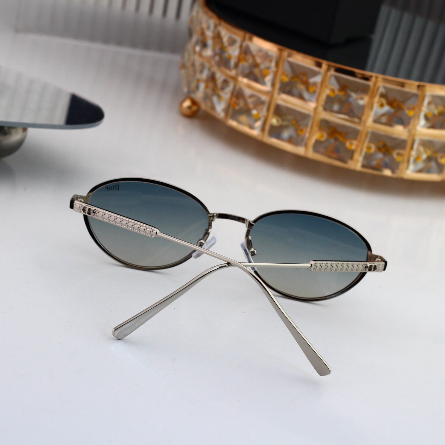 8 colours High-definition lens metal full-frame sunglasses 4094