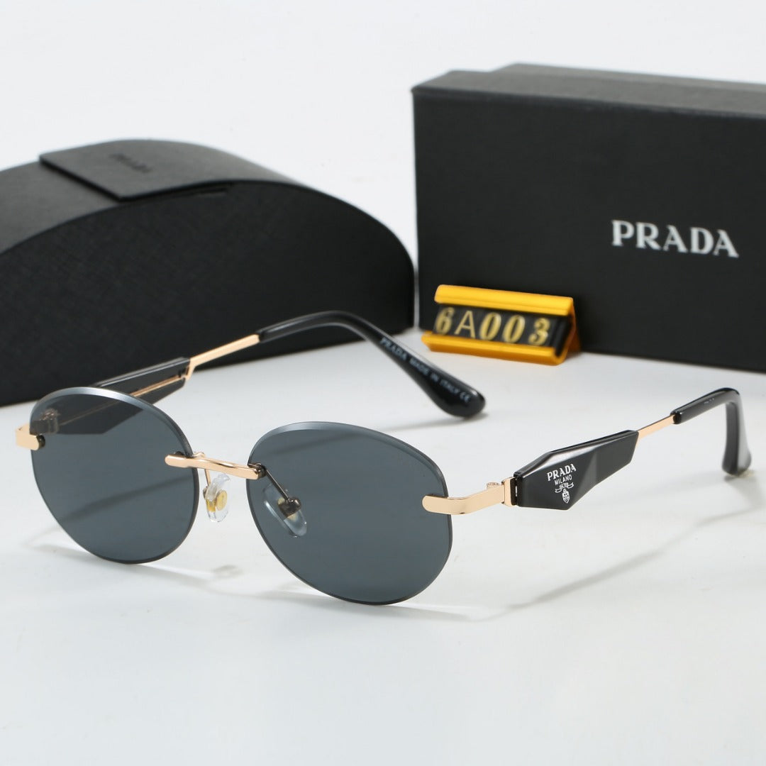 Hot sale metal frameless prism sunglasses 6A003