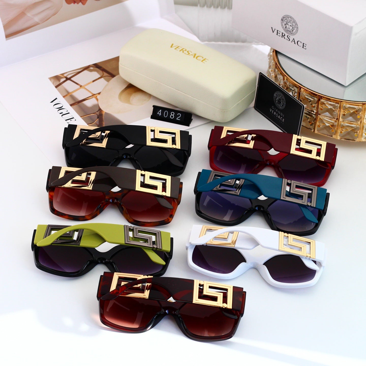 7 colors New hot HD lenses Full frame Sunglasses 4082
