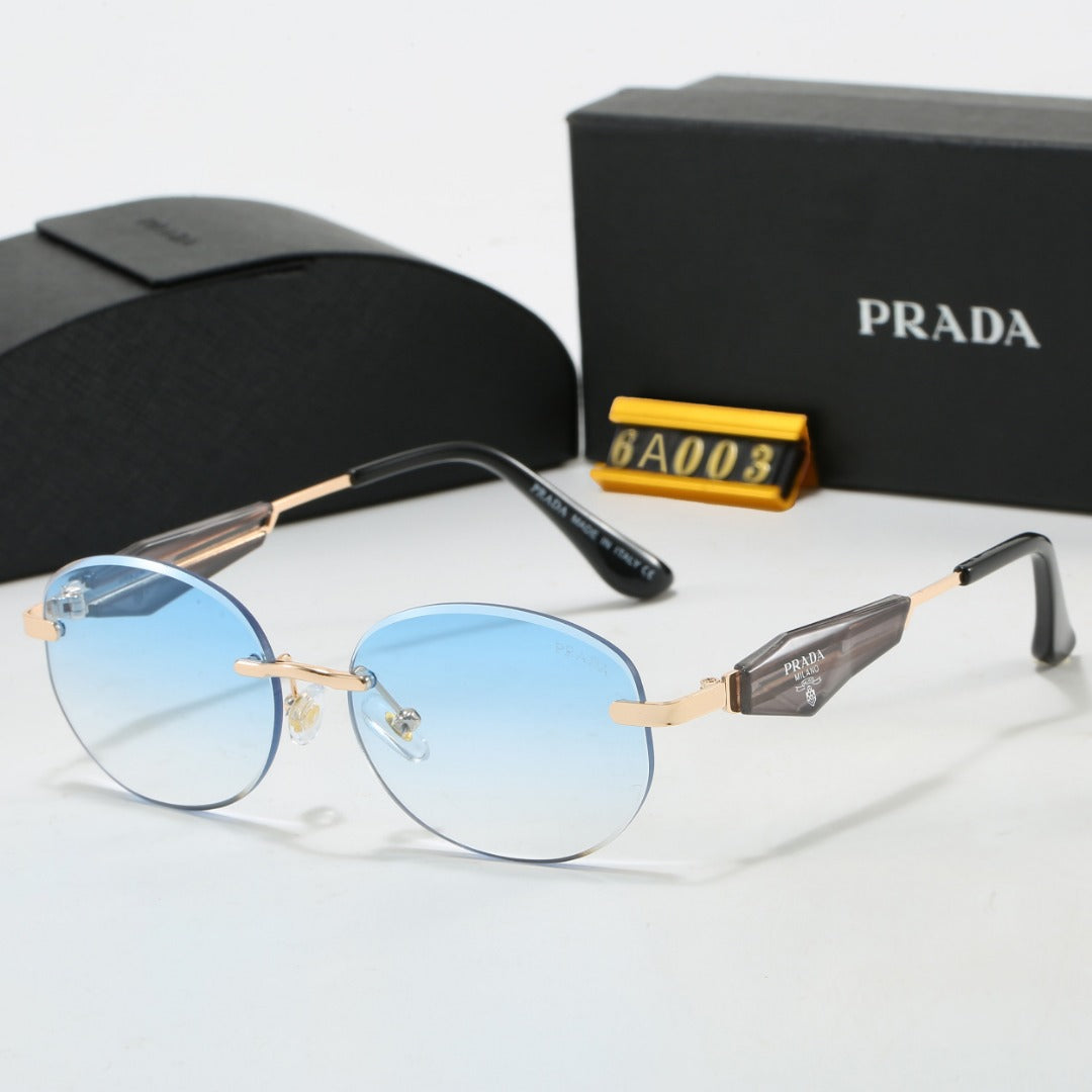 Hot sale metal frameless prism sunglasses 6A003