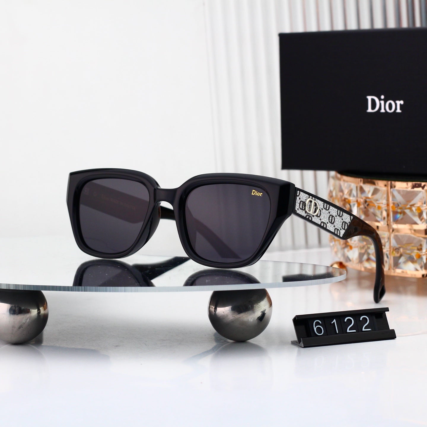 5 colors New hot HD lenses Full frame design sunglasses 6122