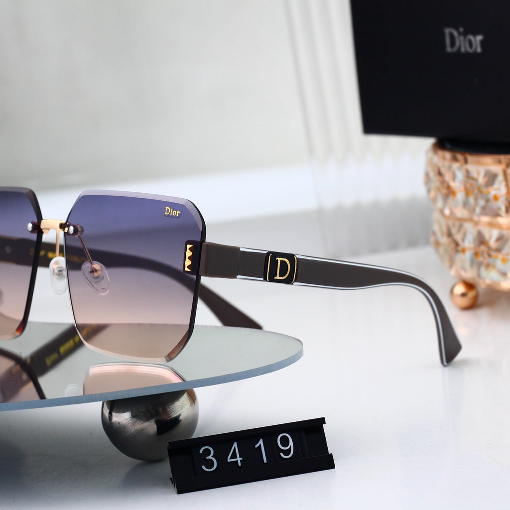 6 colors New hot HD lenses No borders design sunglasses 3419