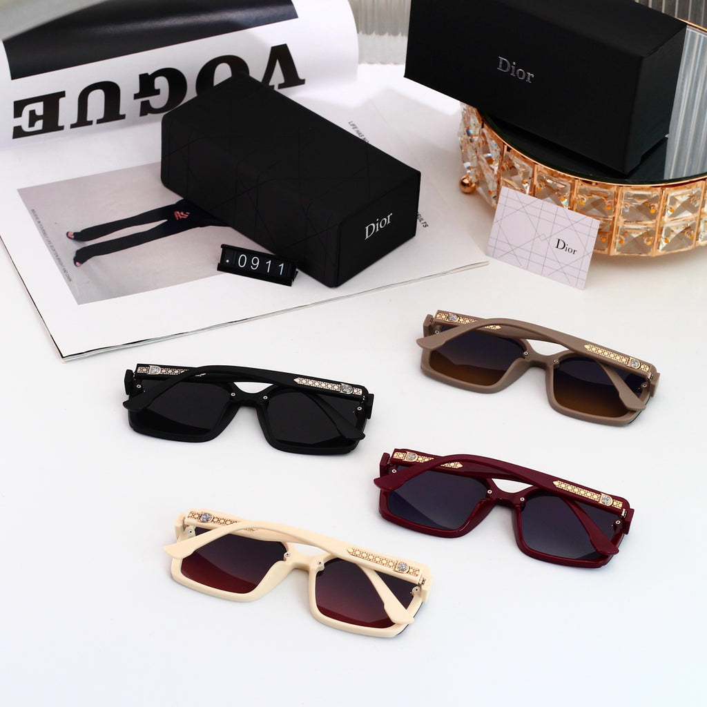 4 colors New hot HD lenses Full frame design sunglasses 0911