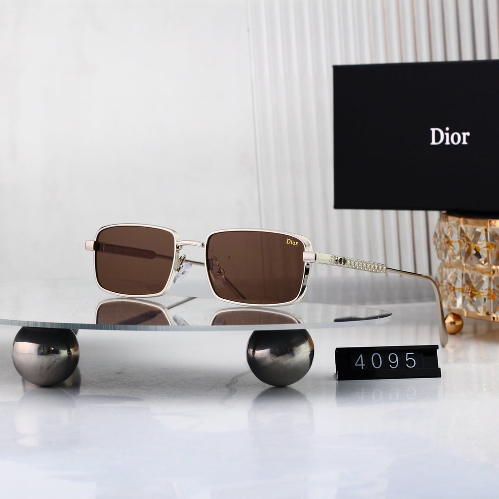 7 colours High-definition lens metal full-frame sunglasses 4095