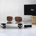 7 colours High-definition lens metal full-frame sunglasses 4095