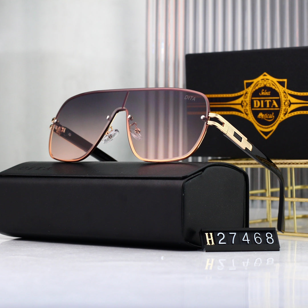 6 colors New hot HD lenses No borders design sunglasses 27468
