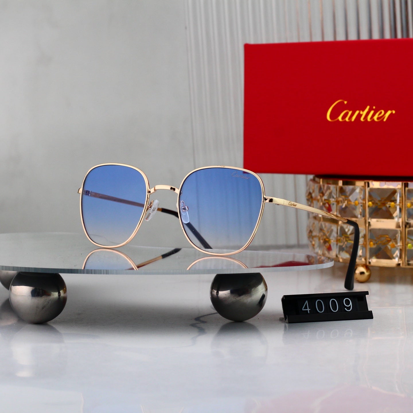 6 colors New hot HD lenses Frameless Sunglasses 4009