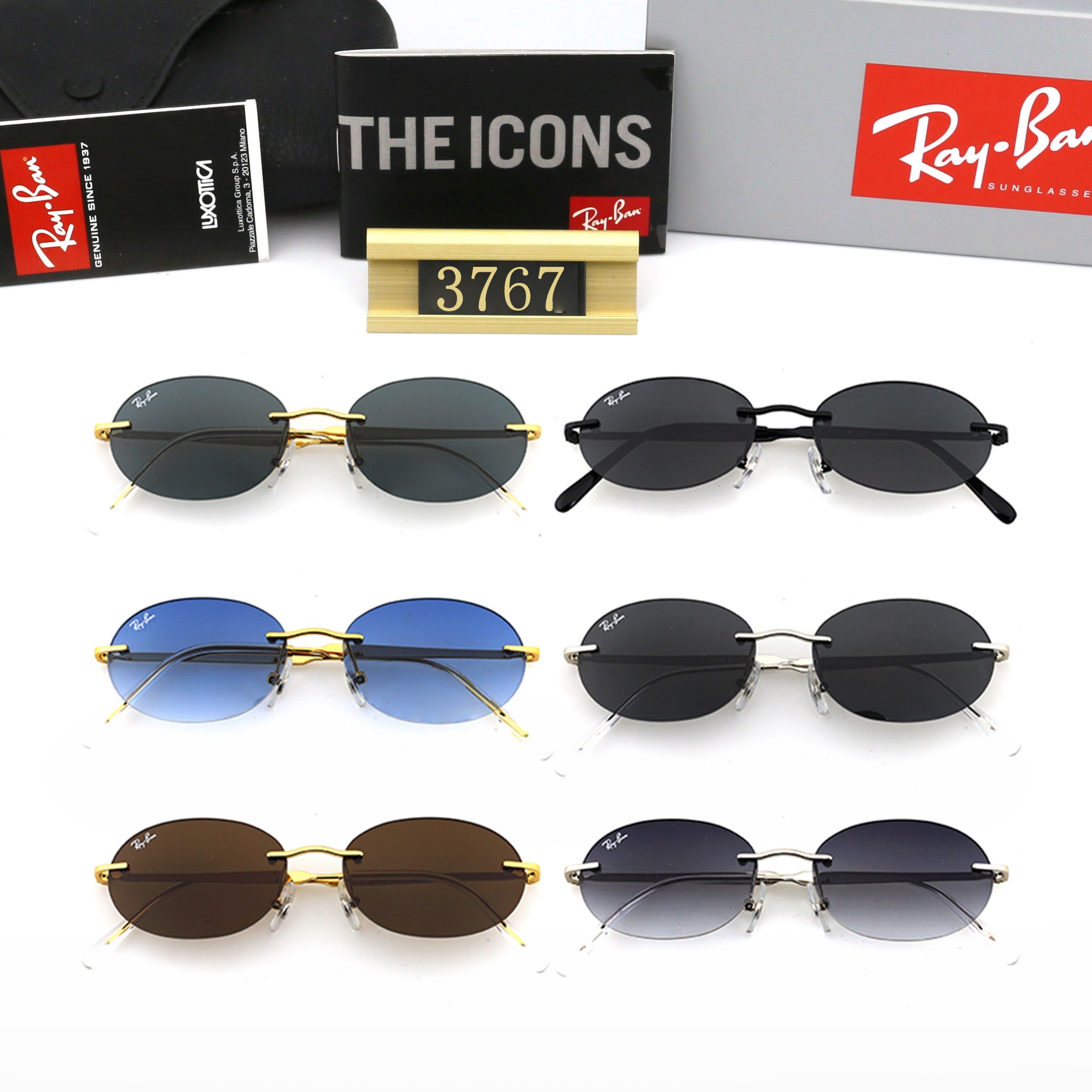 Fashion hot 6 color sunglasses 3767
