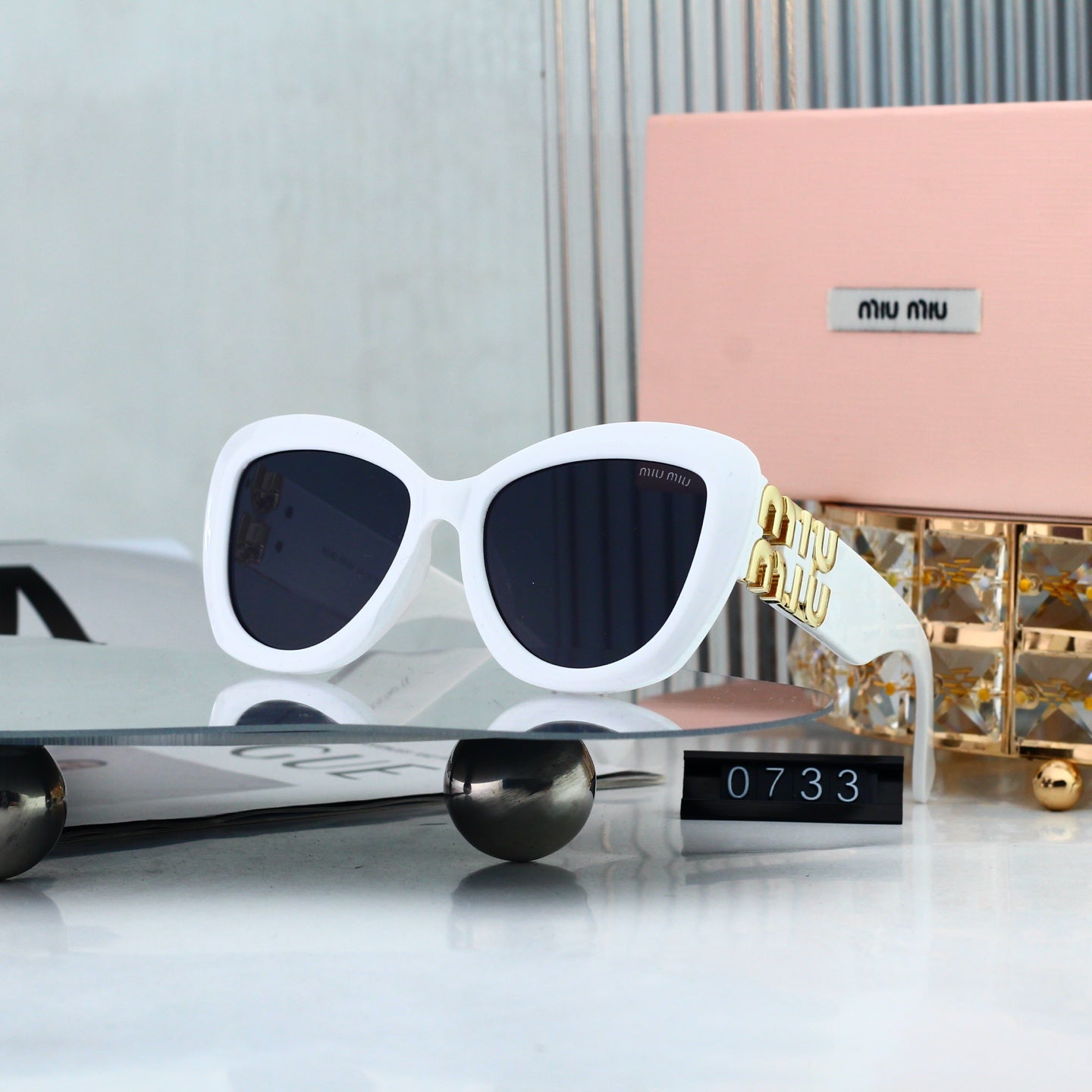 Fashion hot 7 color sunglasses 0733