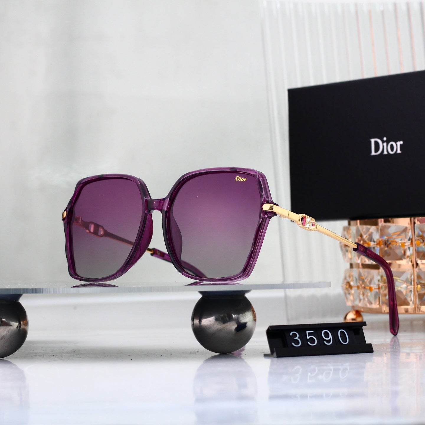 4 colors New hot HD lenses Full frame design sunglasses 3590