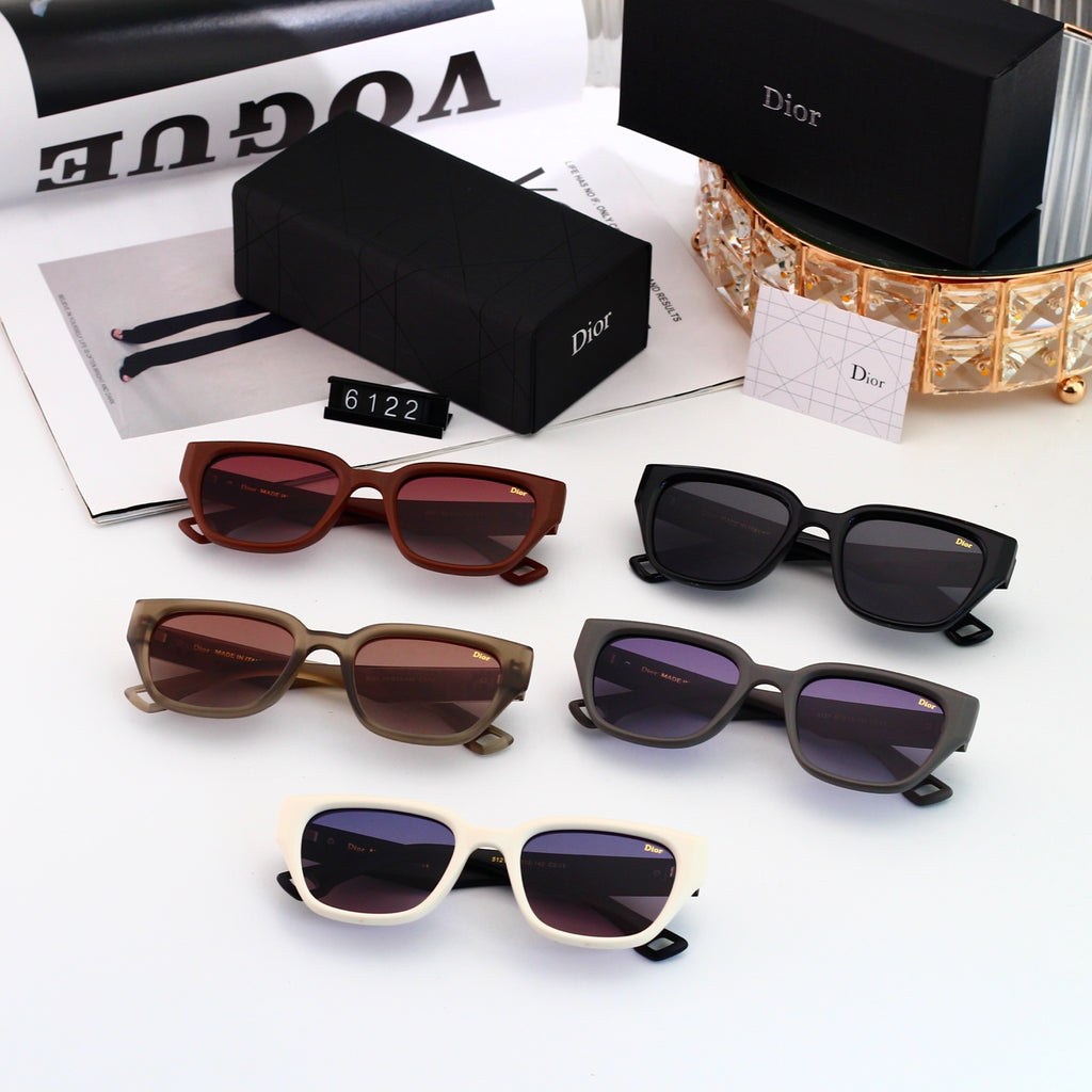 5 colors New hot HD lenses Full frame design sunglasses 6122