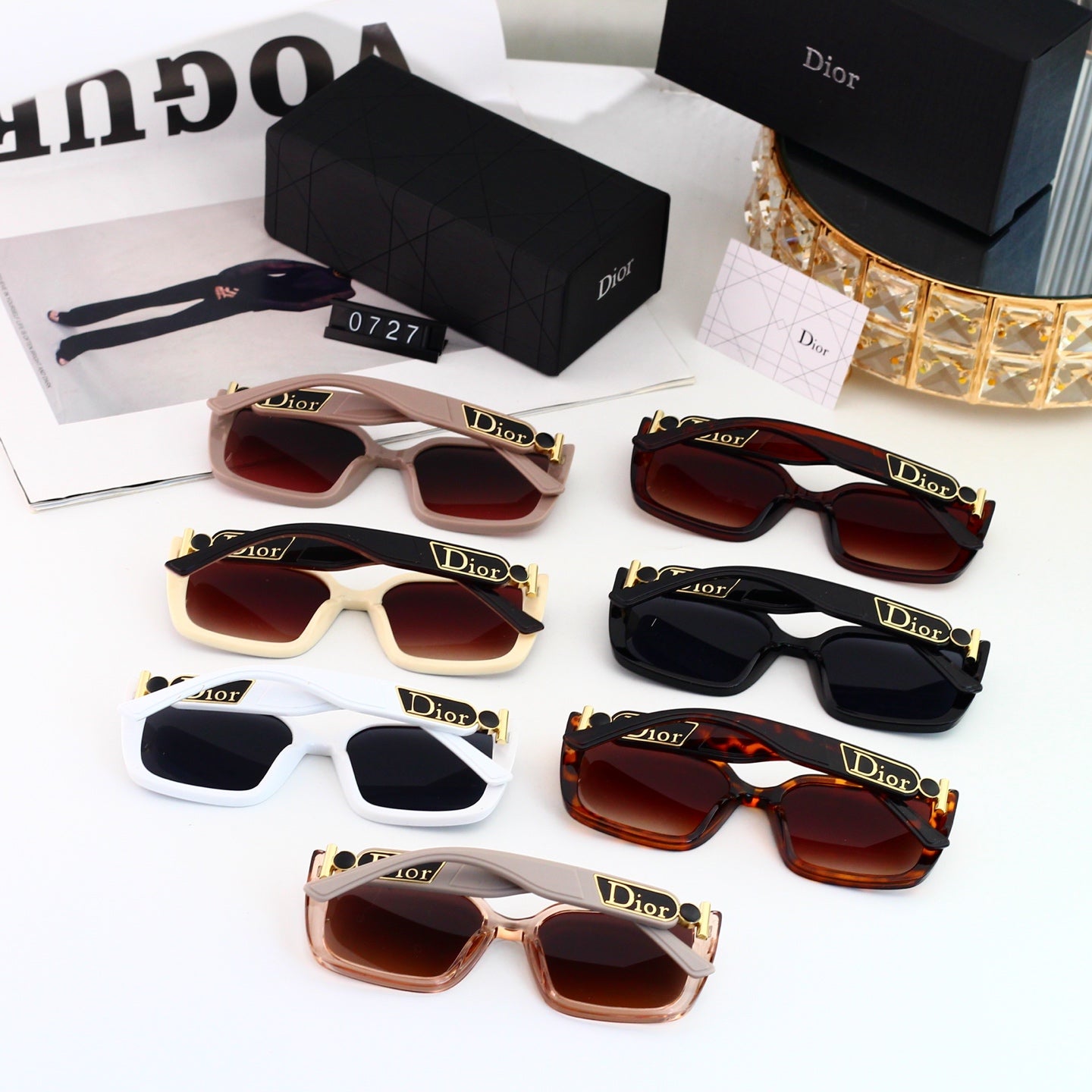 Fashion hot 7 color sunglasses 0727