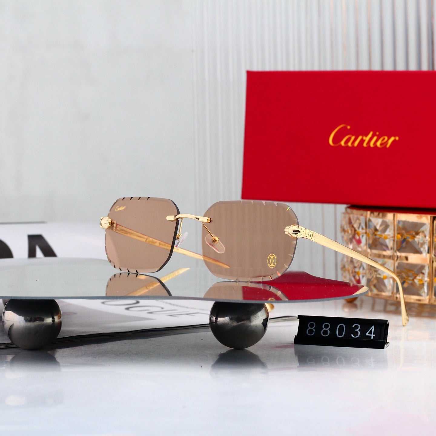 10 Colors New Hot HD Frameless Sunglasses 88034