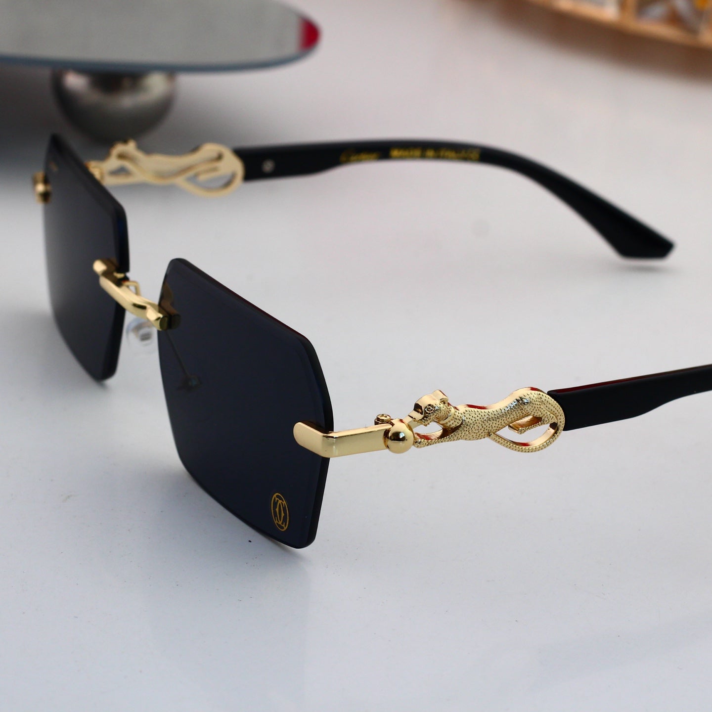 7 colors New hot HD lenses Frameless Sunglasses 4008