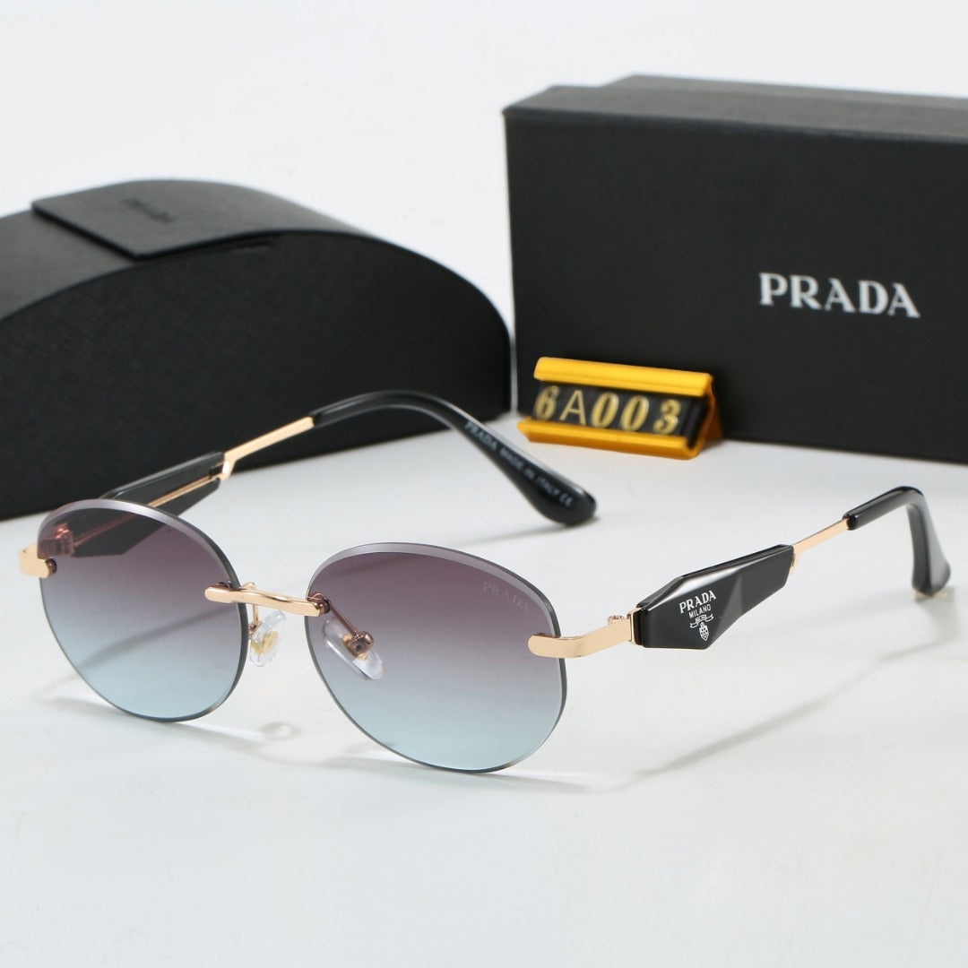 Hot sale metal frameless prism sunglasses 6A003