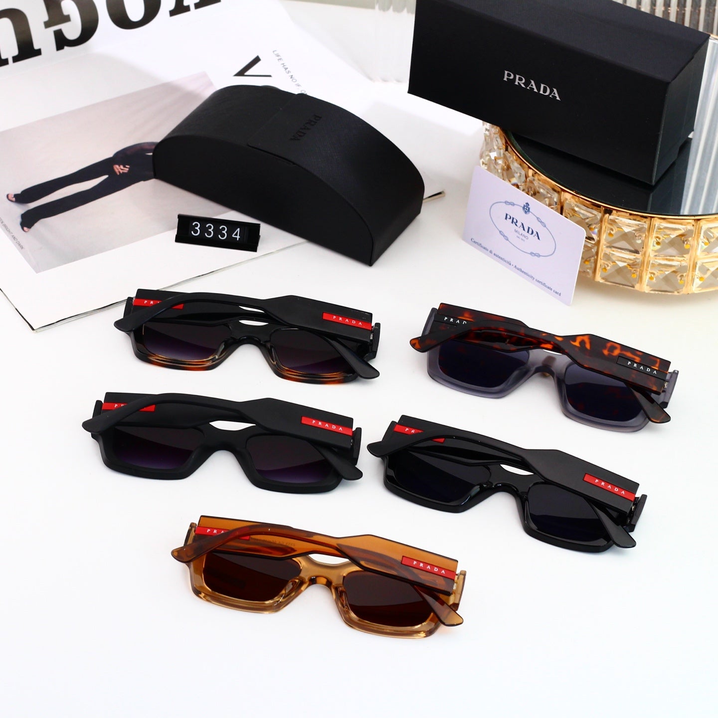 5 colors of fashionable and popular sunglasses 3334