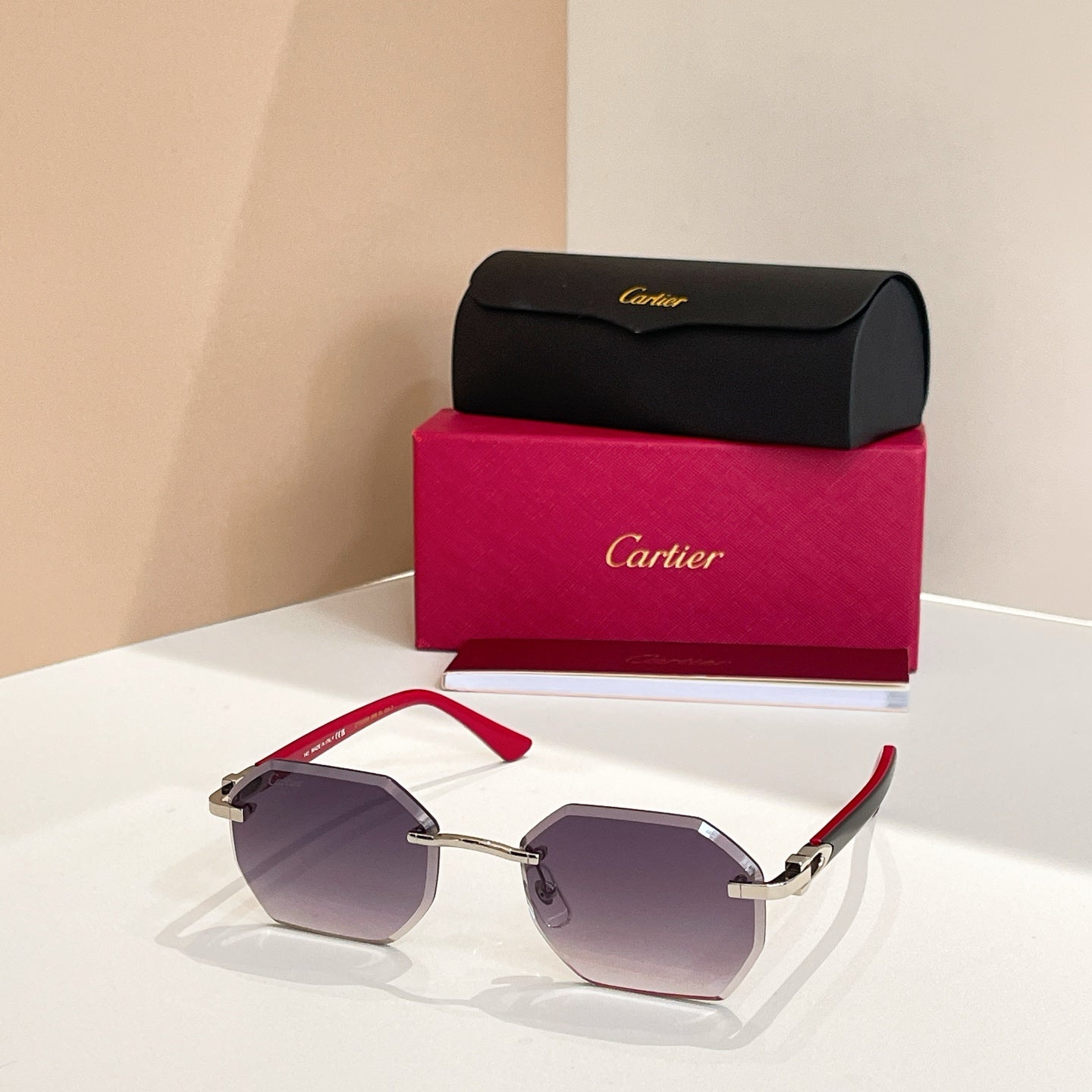 15 colors New hot HD lenses Frameless Sunglasses 0439S