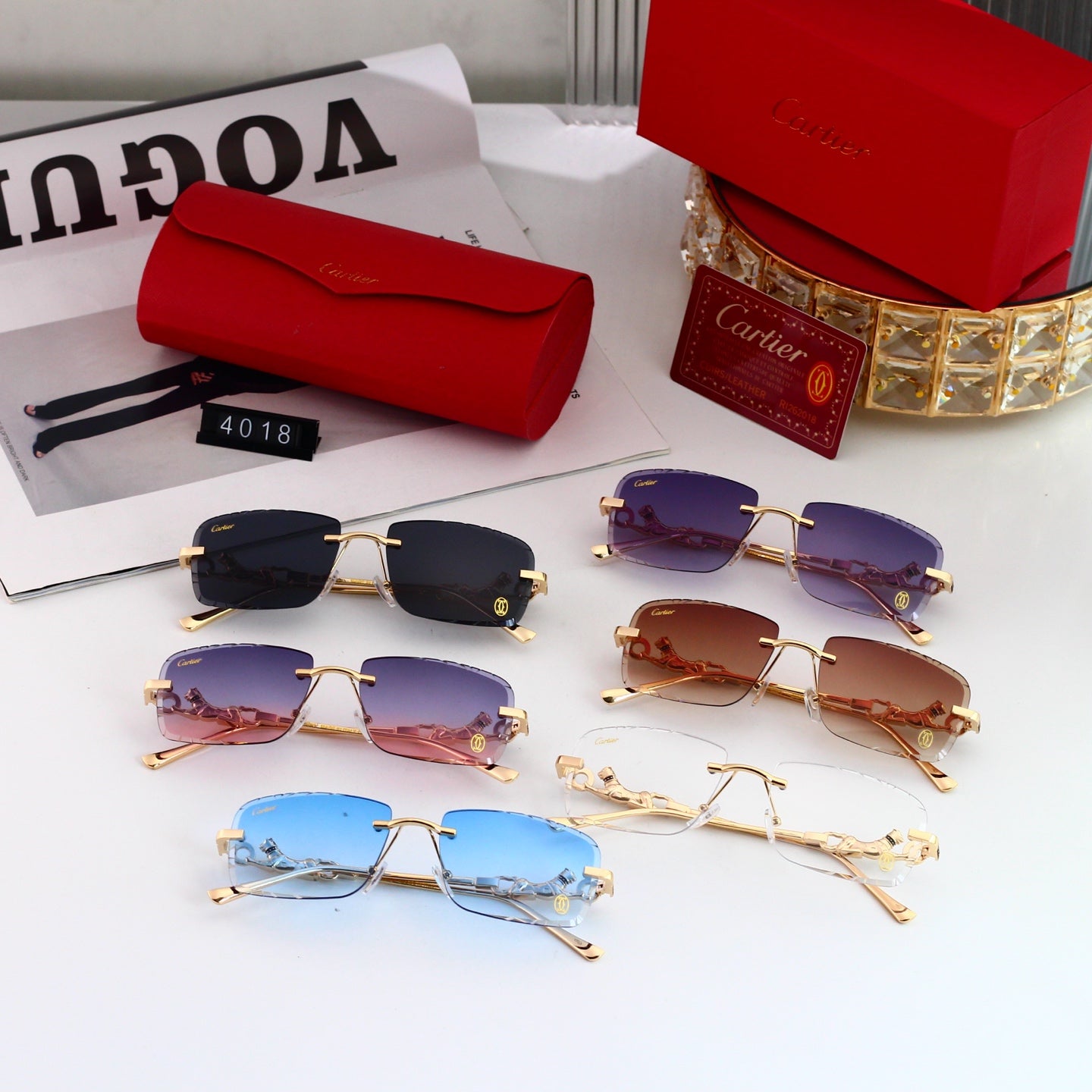Fashion hot 6 color sunglasses 4018
