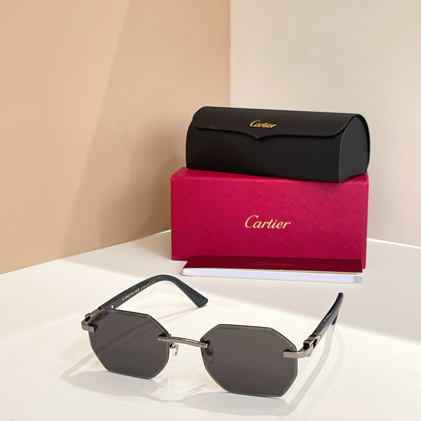 15 colors New hot HD lenses Frameless Sunglasses 0439S