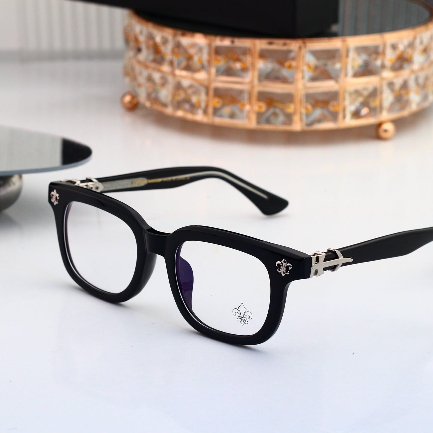 Fashion 6 Color Plain Glasses 0204