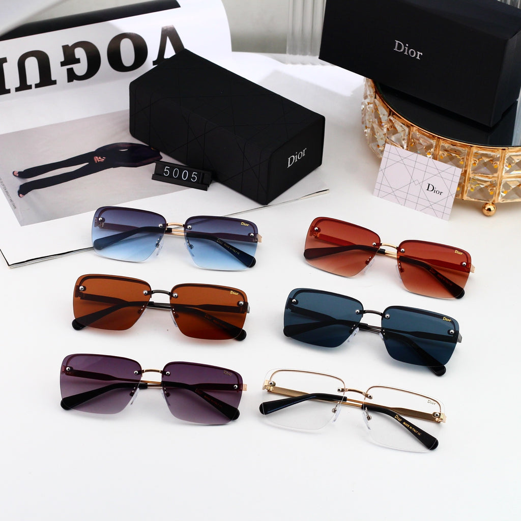6 colours High-definition lens, rimless sunglasses 5005