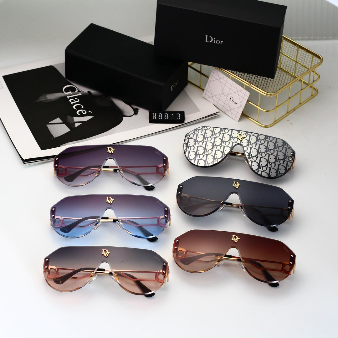 6 colors New hot HD lenses No borders design sunglasses 0263