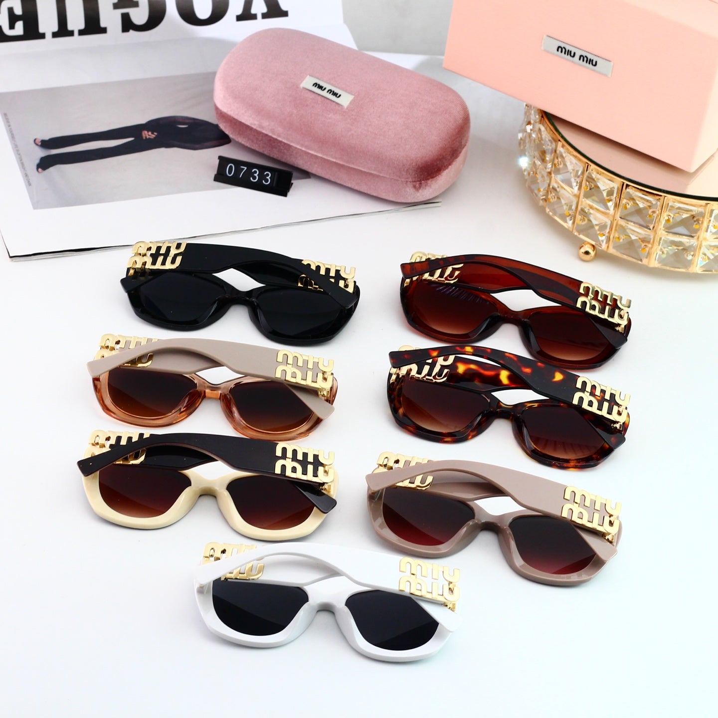 Fashion hot 7 color sunglasses 0733