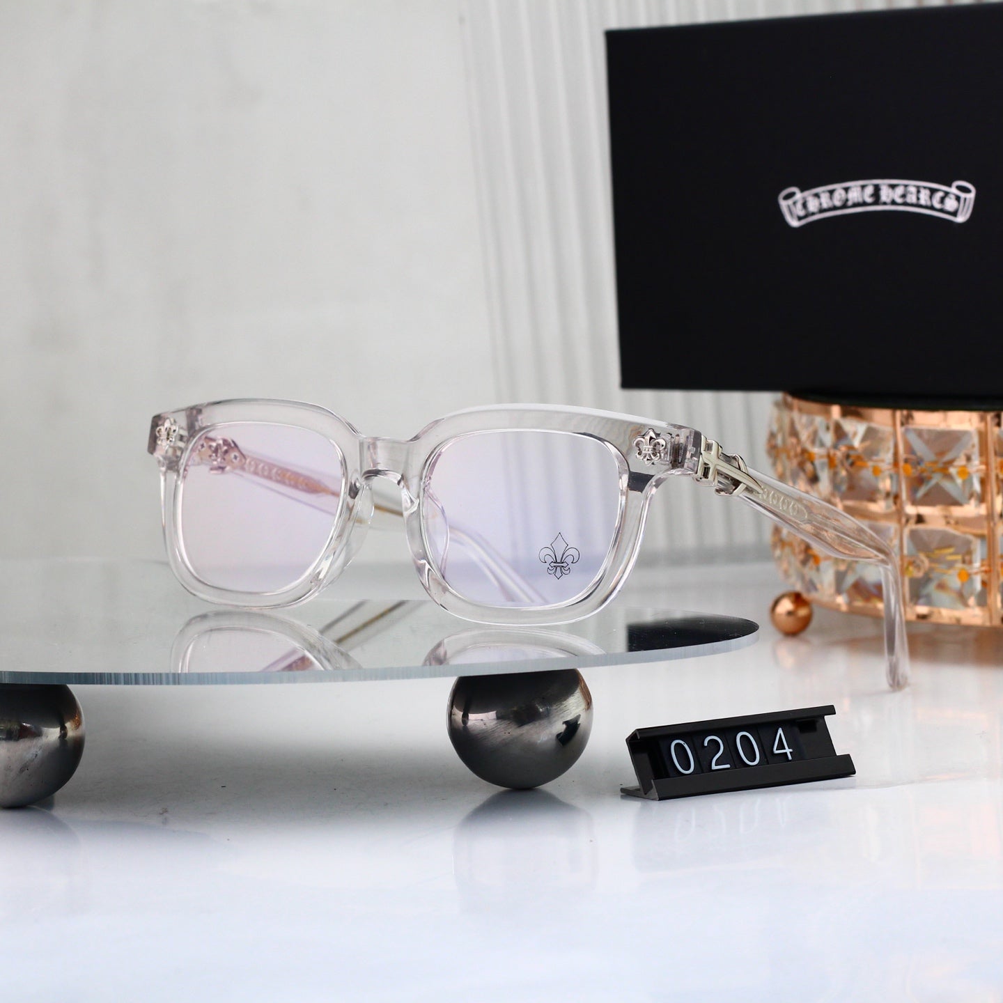 Fashion 6 Color Plain Glasses 0204