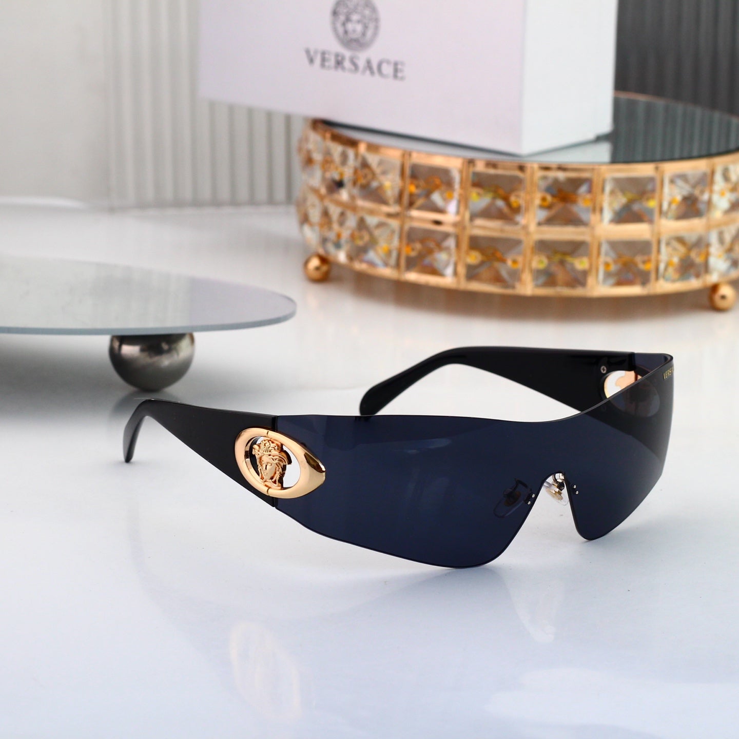 8 colors New hot HD lenses Frameless Sunglasses 25127