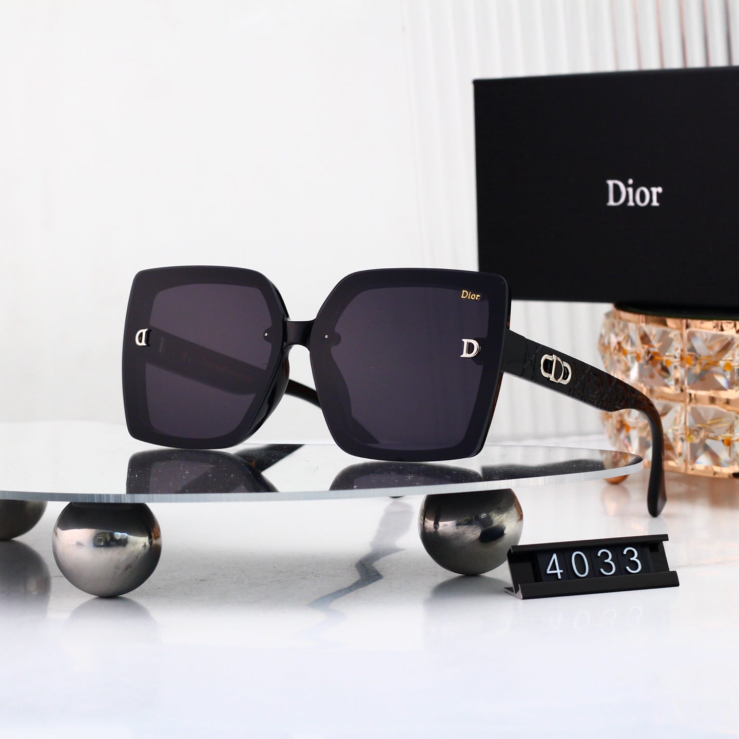 4 colors New hot HD lenses Full frame design sunglasses 4033