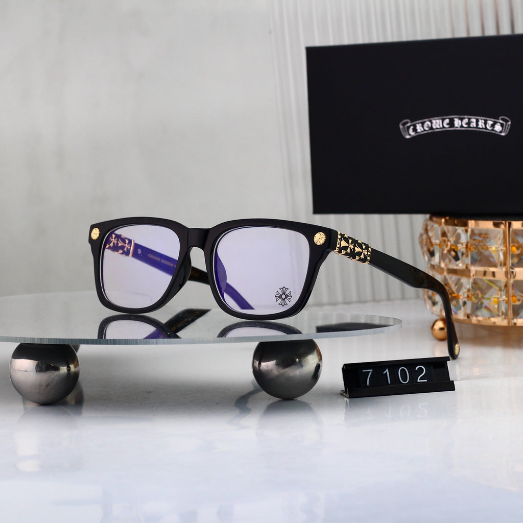 Fashion 4 Color Plain Glasses 7102