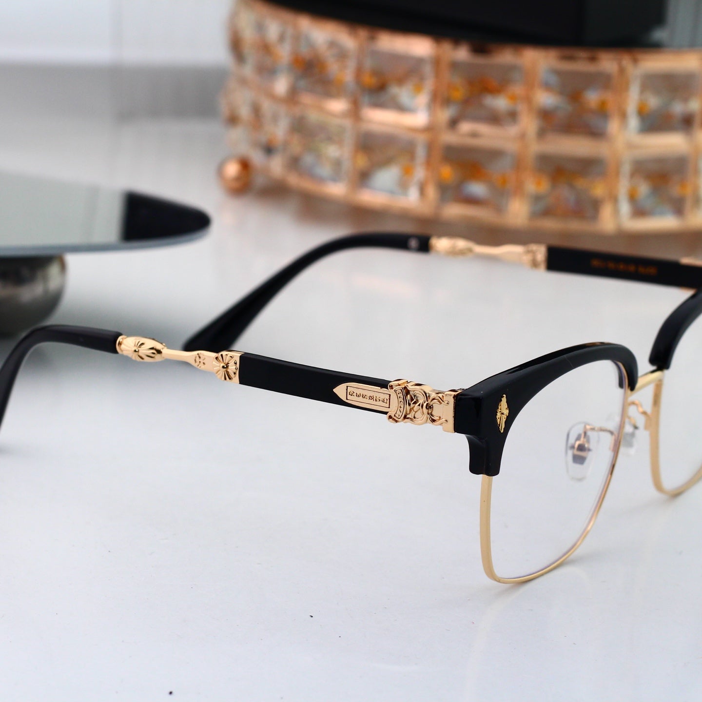 Fashion 4 Color Plain Glasses 3276