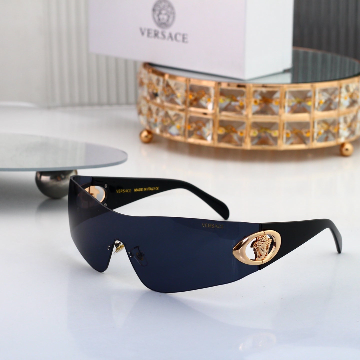 8 colors New hot HD lenses Frameless Sunglasses 25127