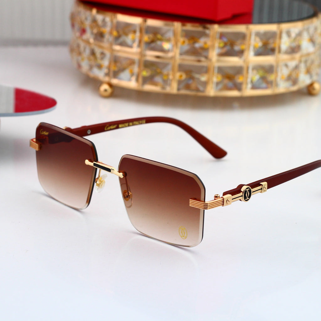7 colors New hot HD lenses Frameless Sunglasses 4011