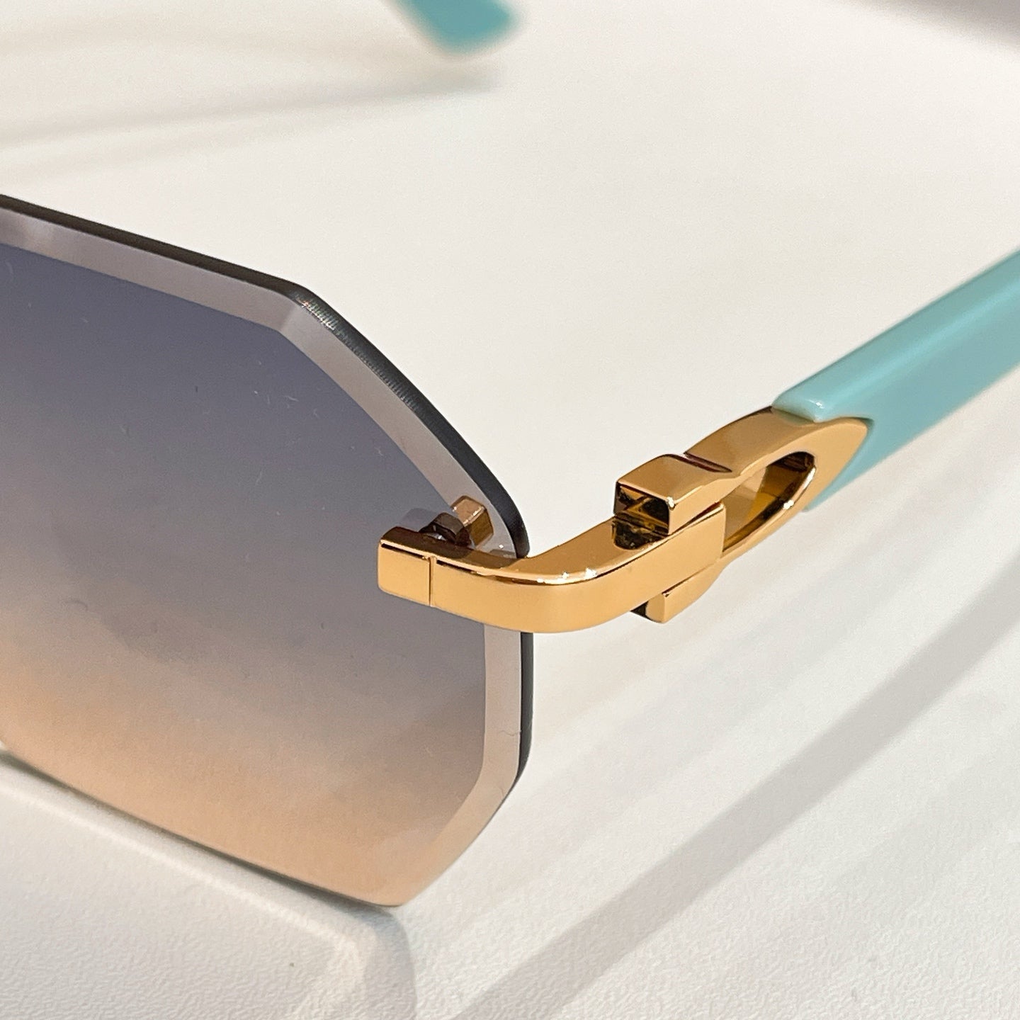15 colors New hot HD lenses Frameless Sunglasses 0439S