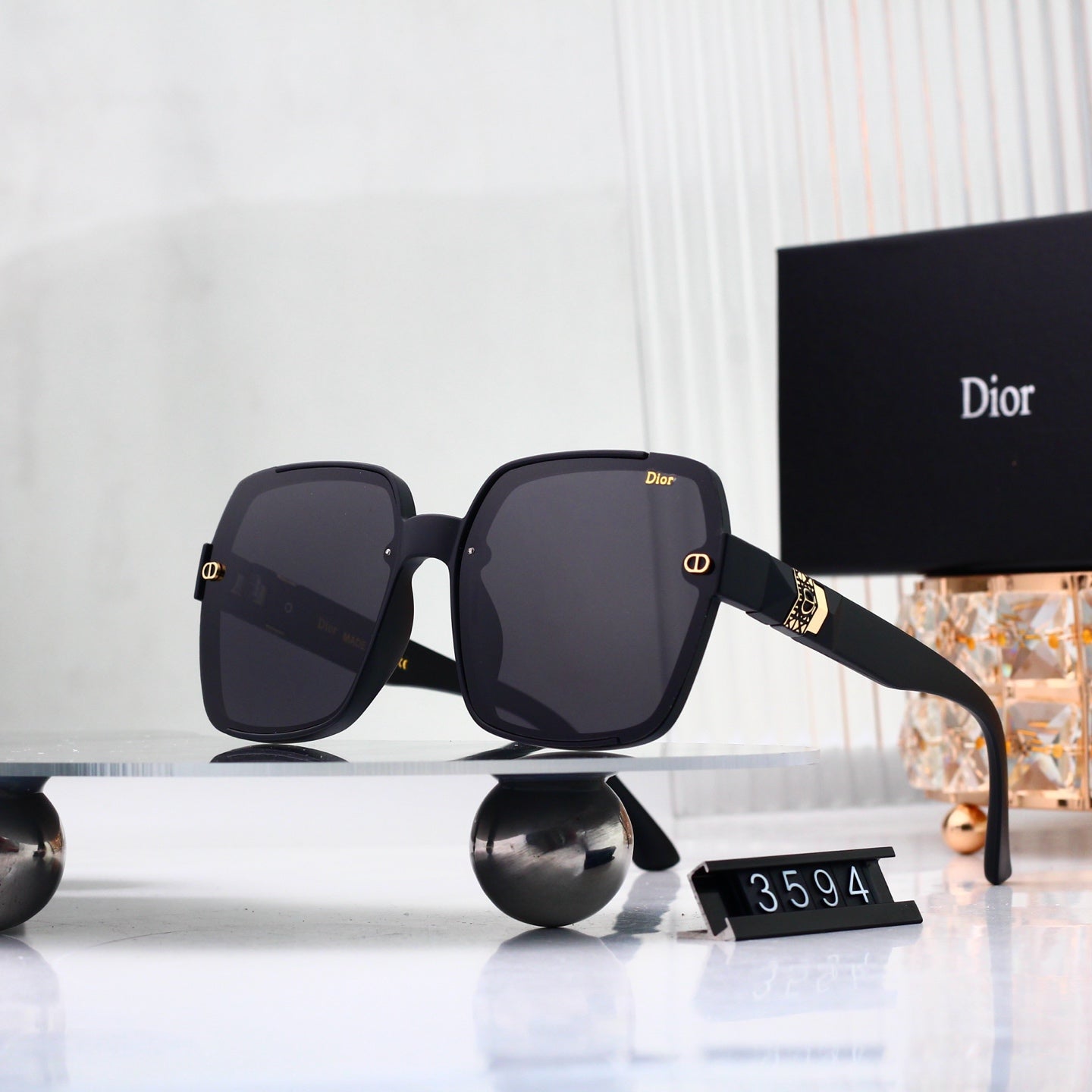 5 colors New hot HD lenses Full frame design sunglasses 3594