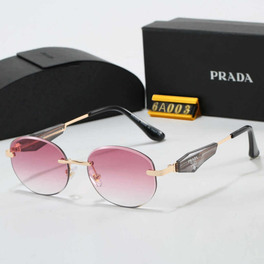 Hot sale metal frameless prism sunglasses 6A003