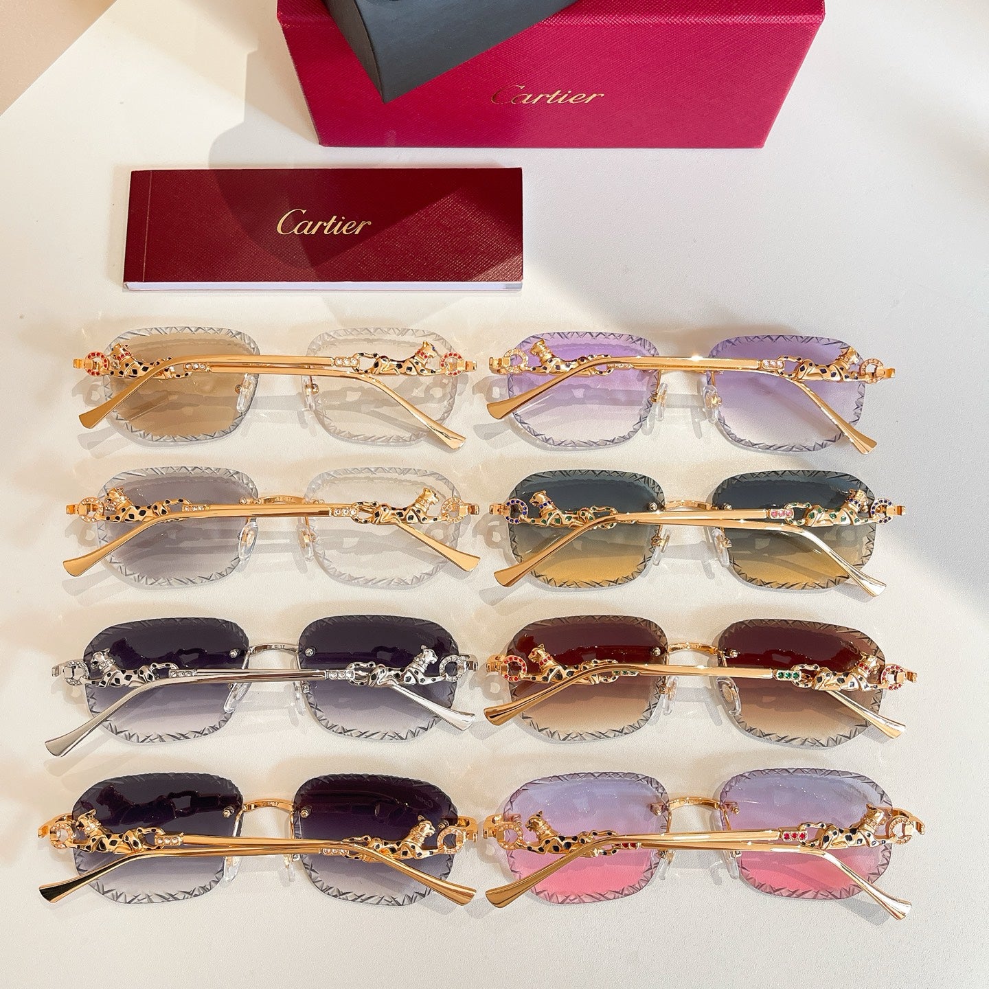 (High Version) 8 Colors New HD Photochromic Rimless Sunglasses 18220