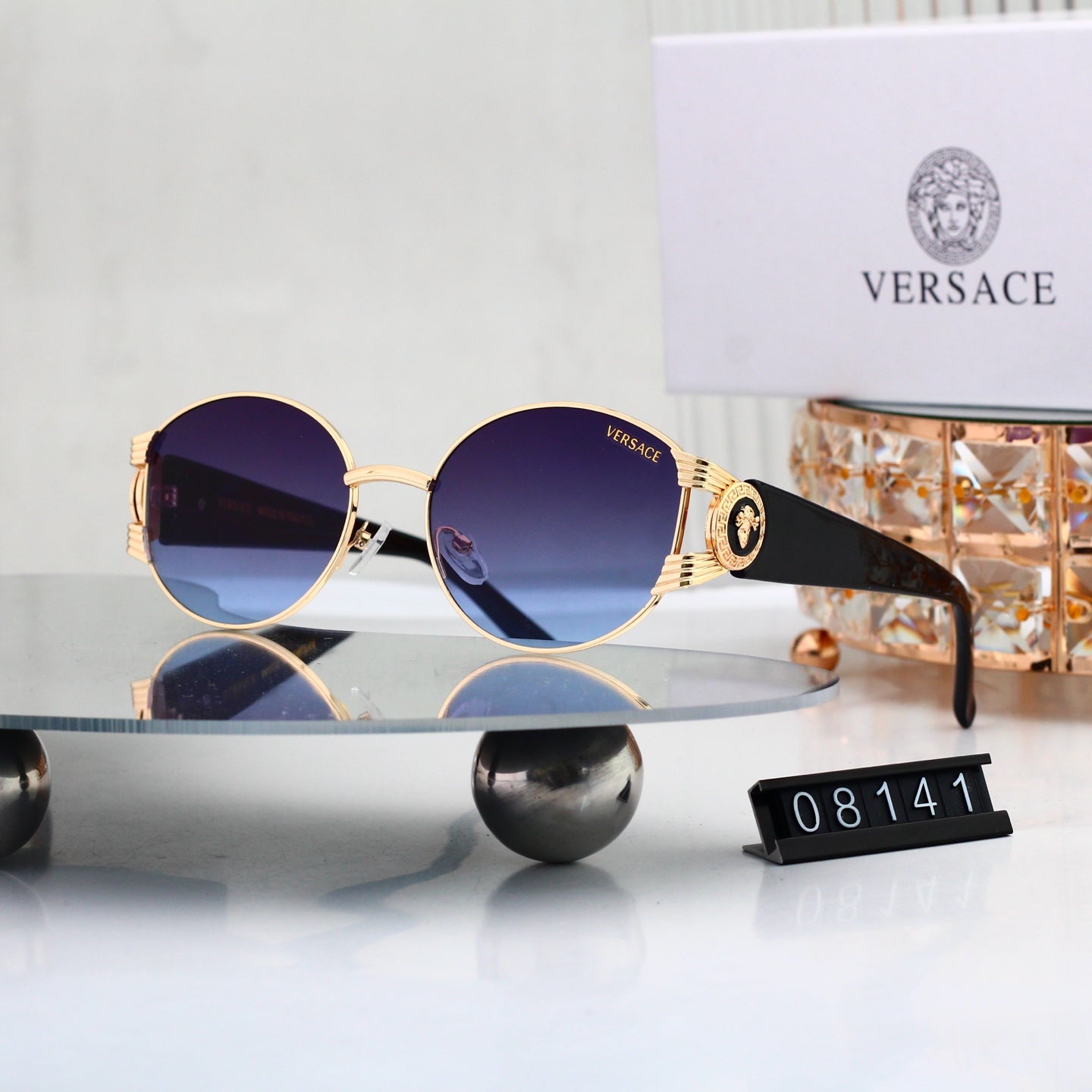 7 colors New hot HD lenses Full frame Sunglasses 08141