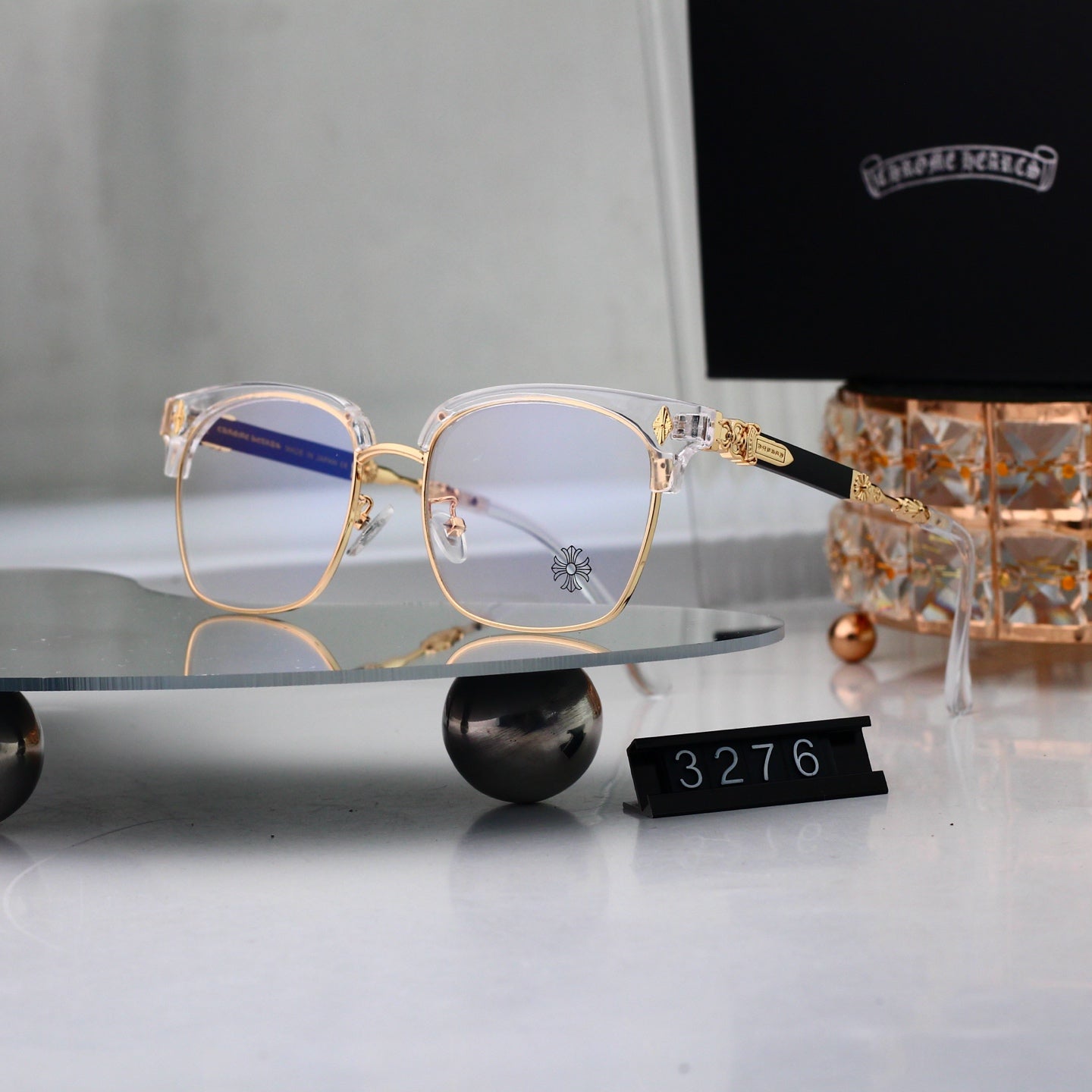 Fashion 4 Color Plain Glasses 3276