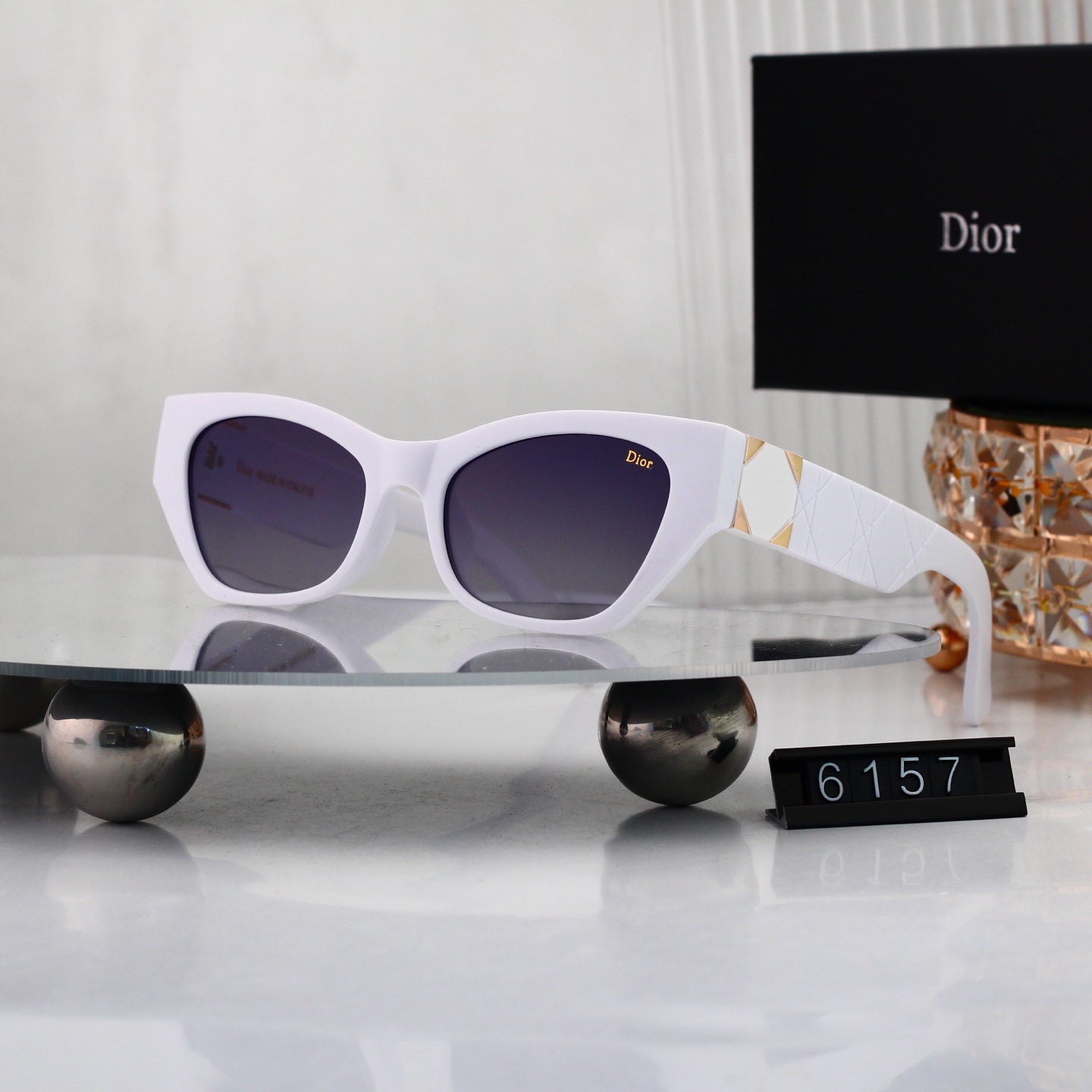 5 colors New hot HD lenses Full frame design sunglasses 6157