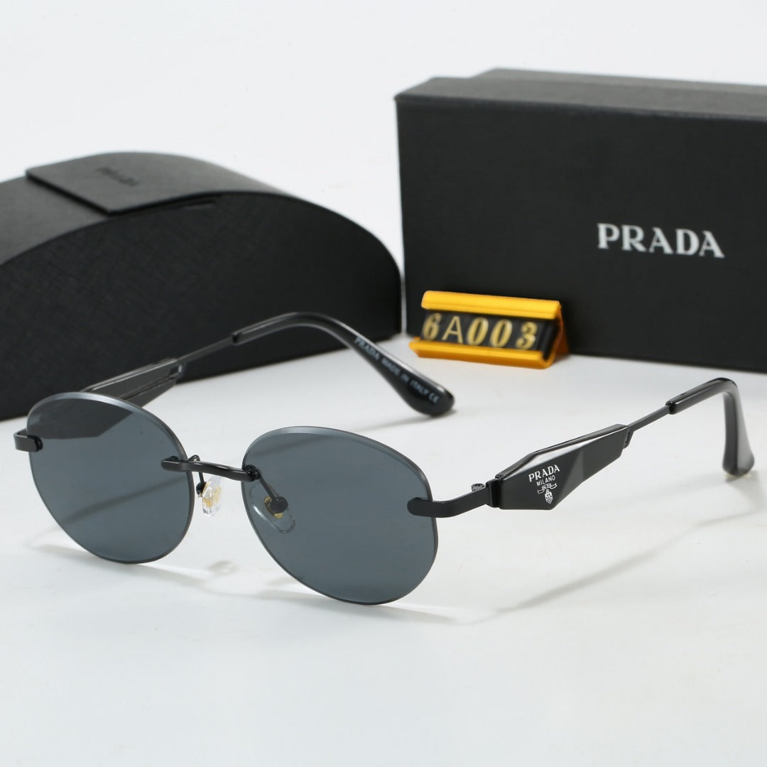 Hot sale metal frameless prism sunglasses 6A003