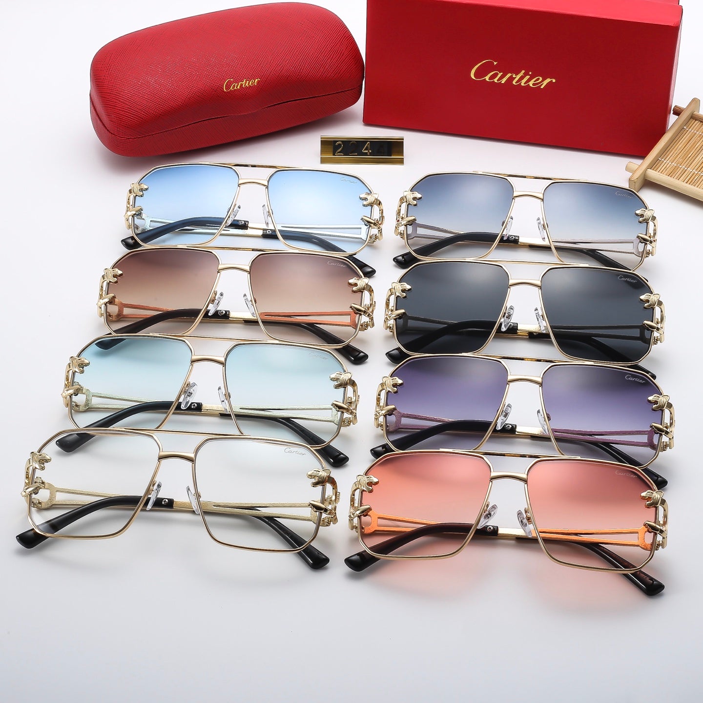 Fashion hot 8 color sunglasses 2244