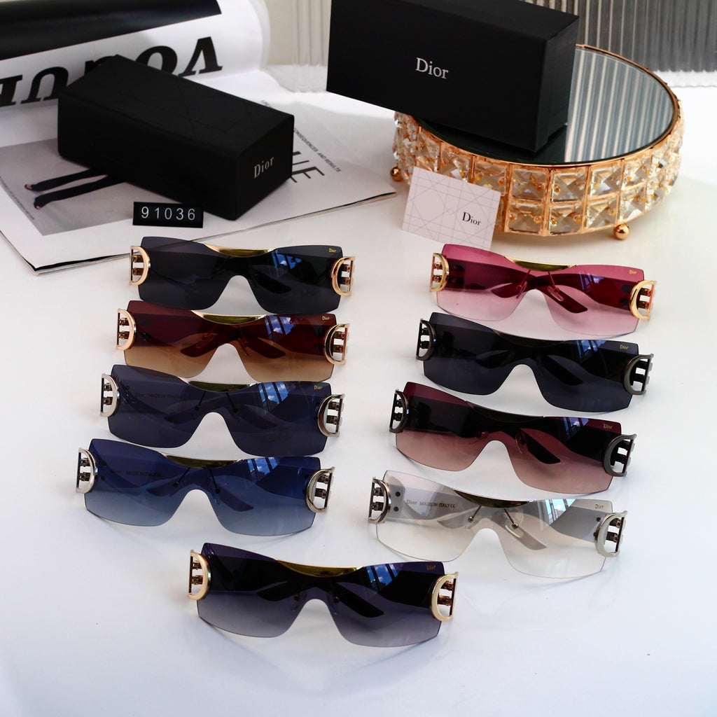 9 colors New hot HD lenses No borders design sunglasses 91036