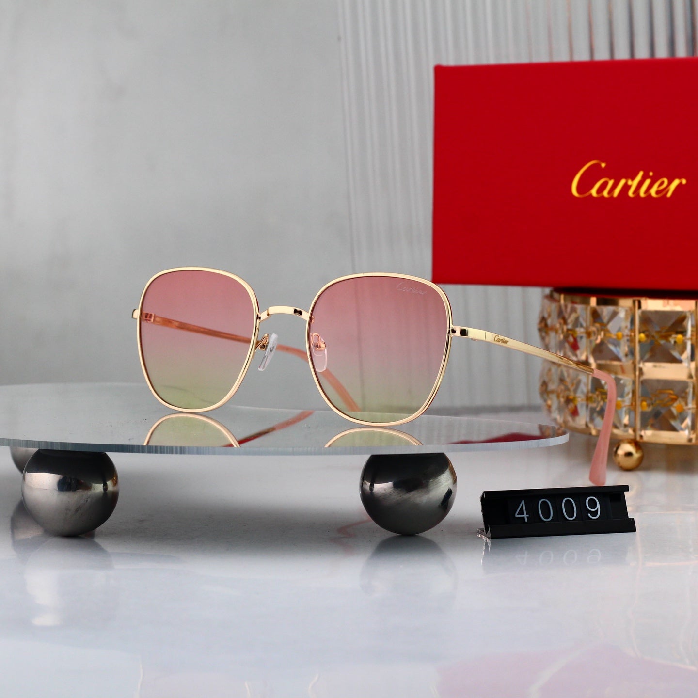 6 colors New hot HD lenses Frameless Sunglasses 4009