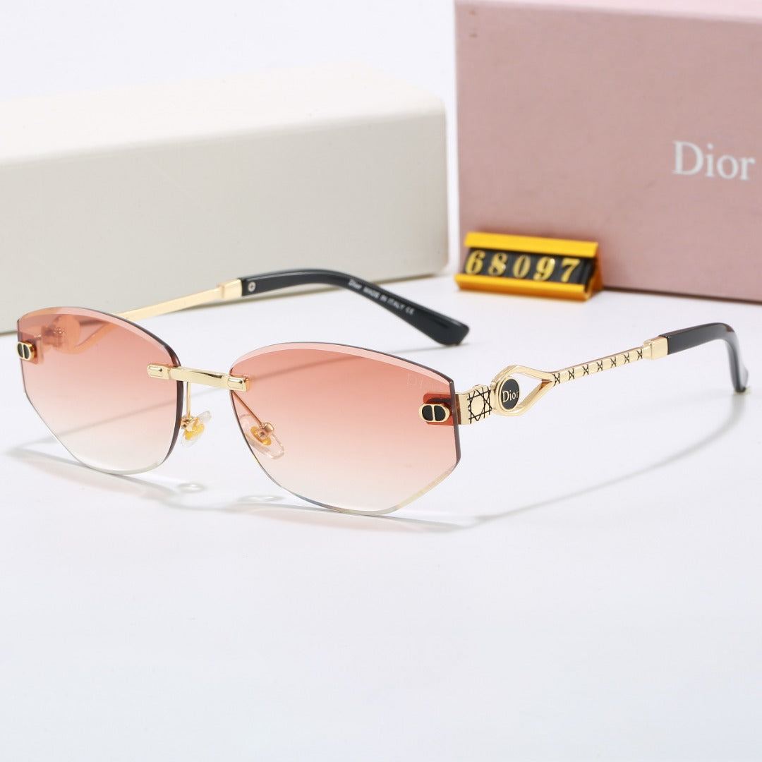 4 colors New hot HD lenses frameless design sunglasses 68097