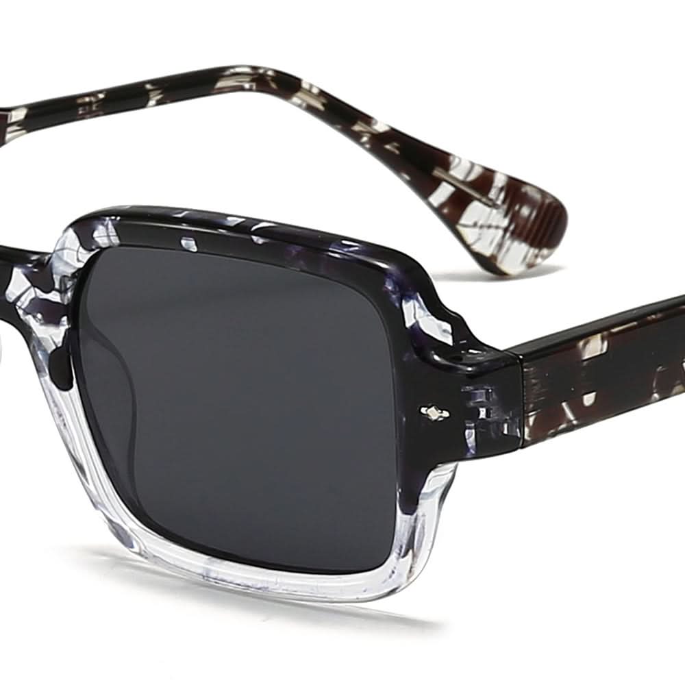 Dollger Square 90s Retro Clear Sunglasses