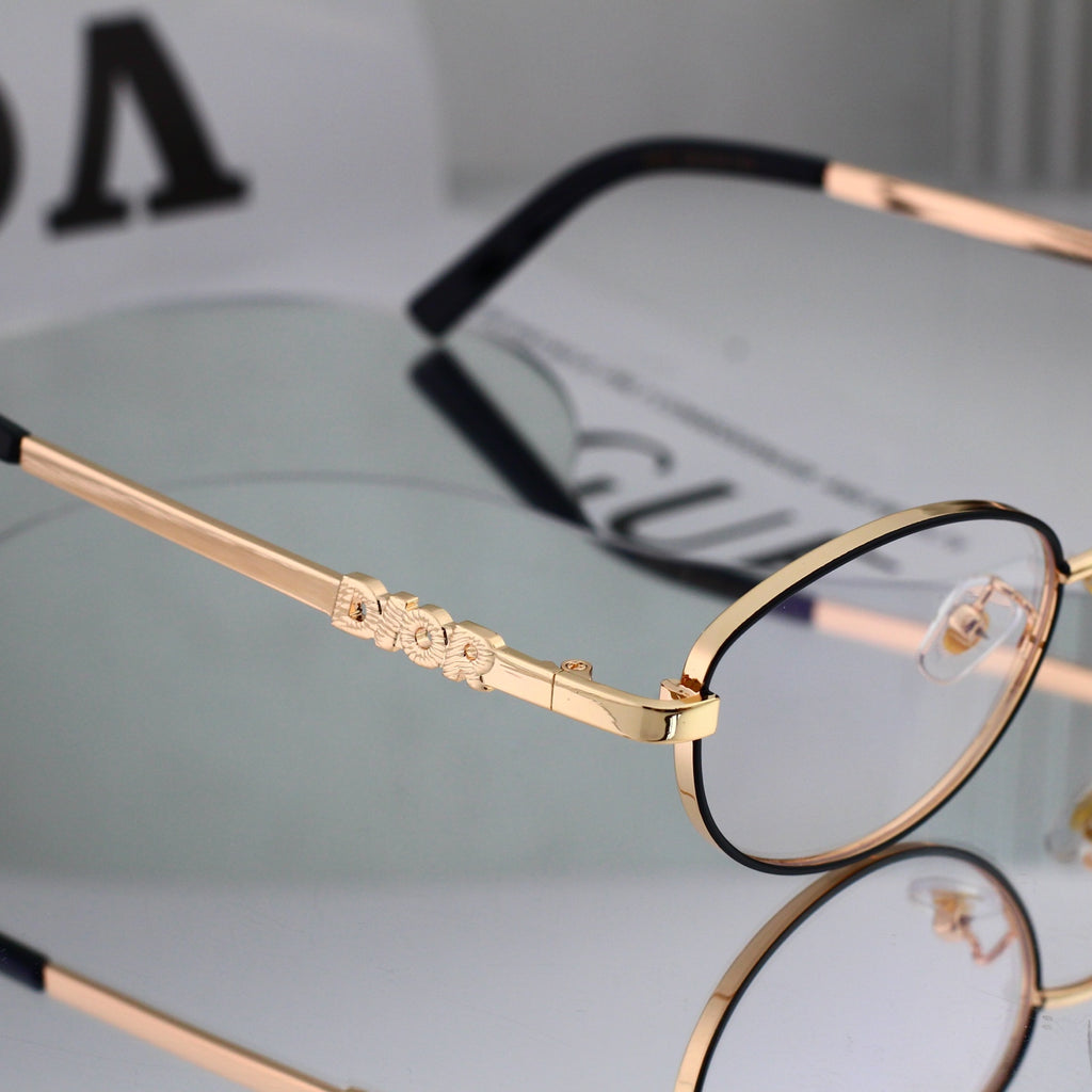 5 colours High-definition lens metal full-frame sunglasses 9584